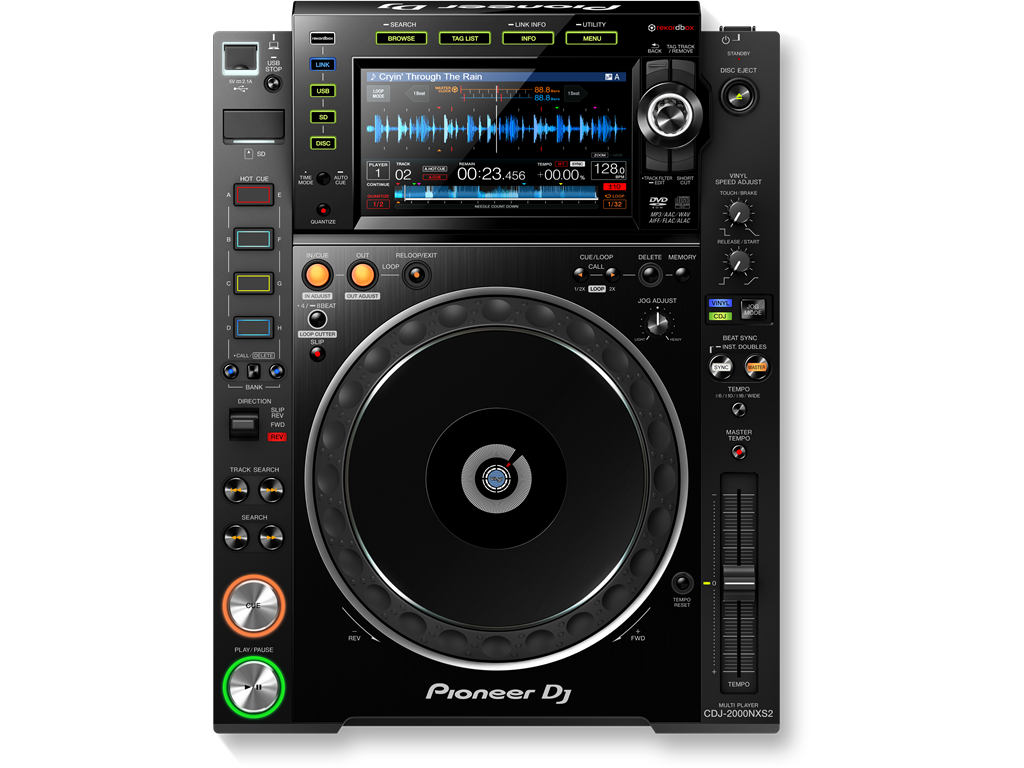 CDJ-2000NXS2 Share Pro-DJ multi-player with high-res audio support